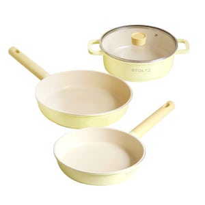 STOLTZ 슈톨츠 머랭 쿡웨어 IH 3종세트 (24전골+24팬+28팬)