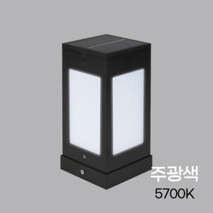 비츠온 태양광 LED 문주등 가든 80 x 80 x H170 주광색 야외조명