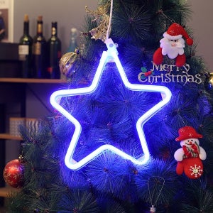 비츠온 LED 별 네온플렉스 DC24V 시즌종료 30CM 무점멸 블루 인테리어조명