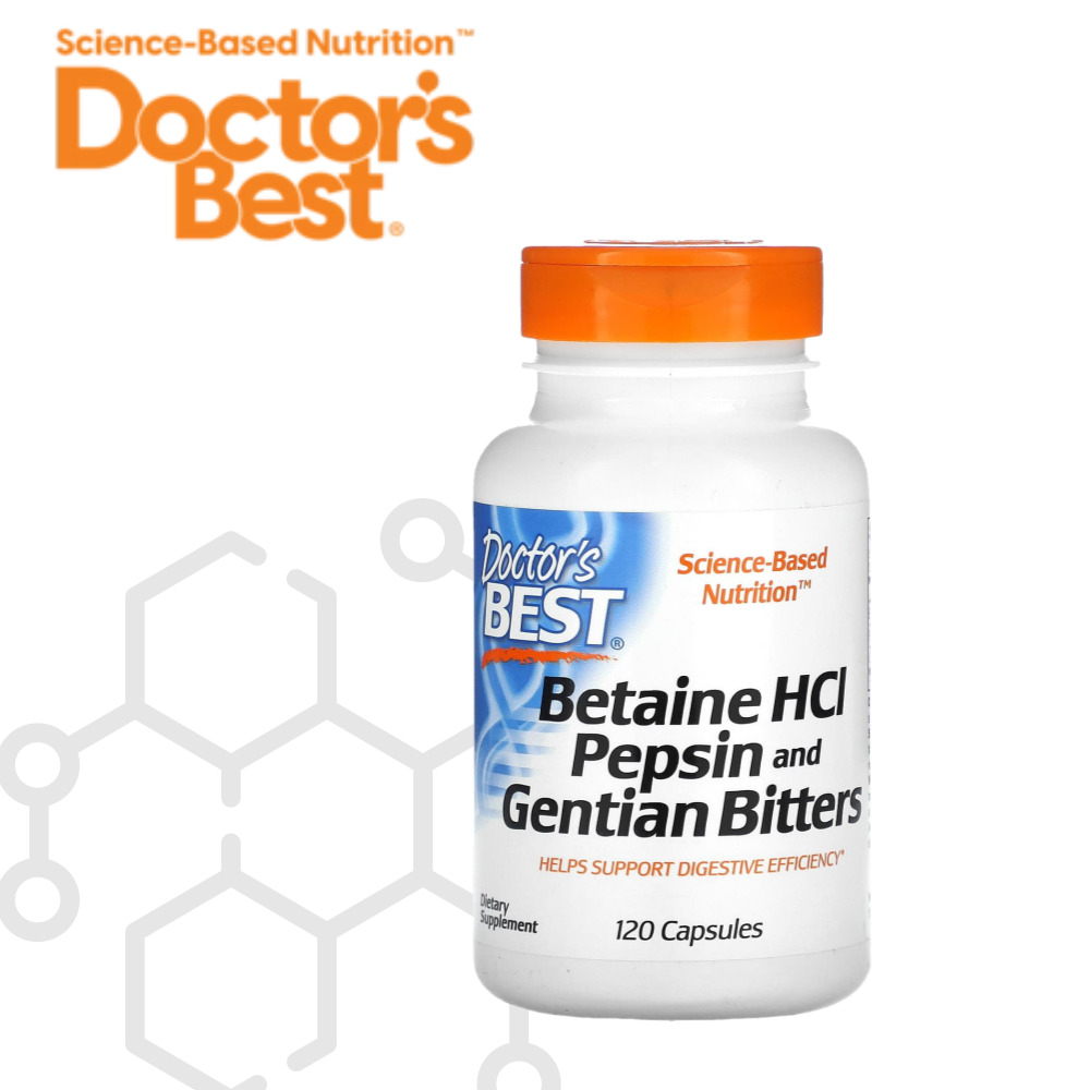 닥터스베스트 <b>베타인hcl 펩신</b> gentian bitters 120정