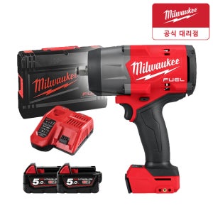 밀워키 M18 FHIW2F12-502X 하이토크 임팩트렌치 GEN3 5.0AhX2 세트