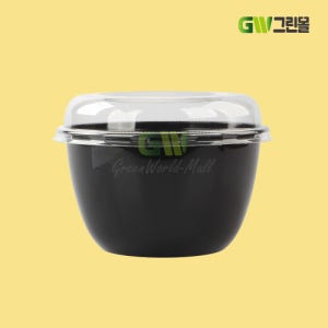 원형 빙수용기 DS-303 160파이 대 1100cc 300세트 검정 (합포장) / DS
