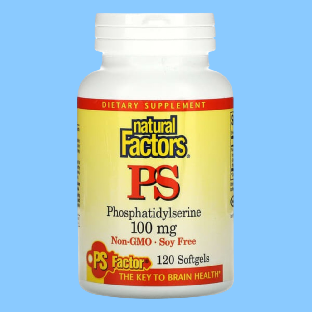 내추럴팩터스 <b>포스파티딜세린 100mg</b> 120정 레시틴