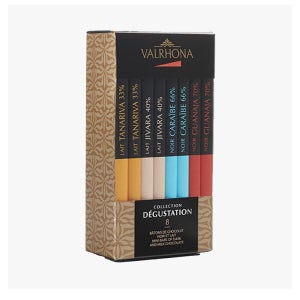 발로나 그랑 크뤼 다크 앤 밀크 초콜렛 8개입 160g Valrhona 4 grands crus dark and milk chocolate 160g