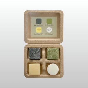 제로웨이스트 어메니티 4종키트 100Set(샴푸 린스 워시 비누)숲향+우디향 띠지 변경가능