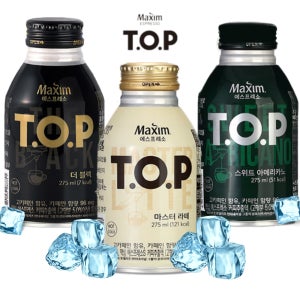 맥심 티오피 캔커피 TOP 마스터라떼 더블랙 스위트 아메리카노 275ml 20캔 10캔+10캔