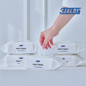 쓰리잘비 살균소독 알콜멀티티슈 60매, 5팩