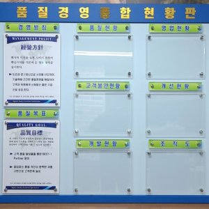종합현황판 (고급형, SQ심사, 인테리어현황판)