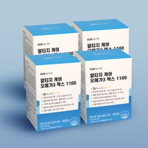 아워뉴트리 알티지 케어 오메가3 맥스 1100 4박스 240캡슐 8개월분 알래스카 오메가3