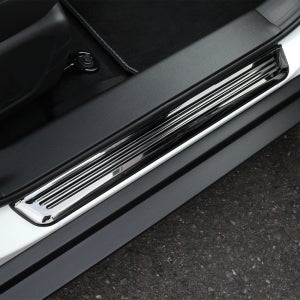 더뉴 티볼리 튜닝 블랙 몰딩 도어스커프 커버 용품