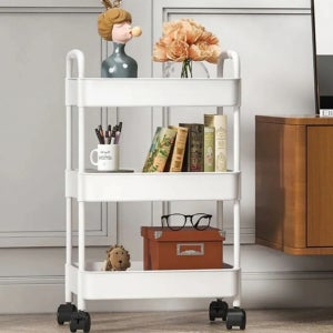 이동식 틈새 수납함 3단 트롤리 무빙 카트 보관함 웨건