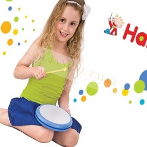 룰루 유아 아기 드럼 악기장난감 음악교구 악기놀이