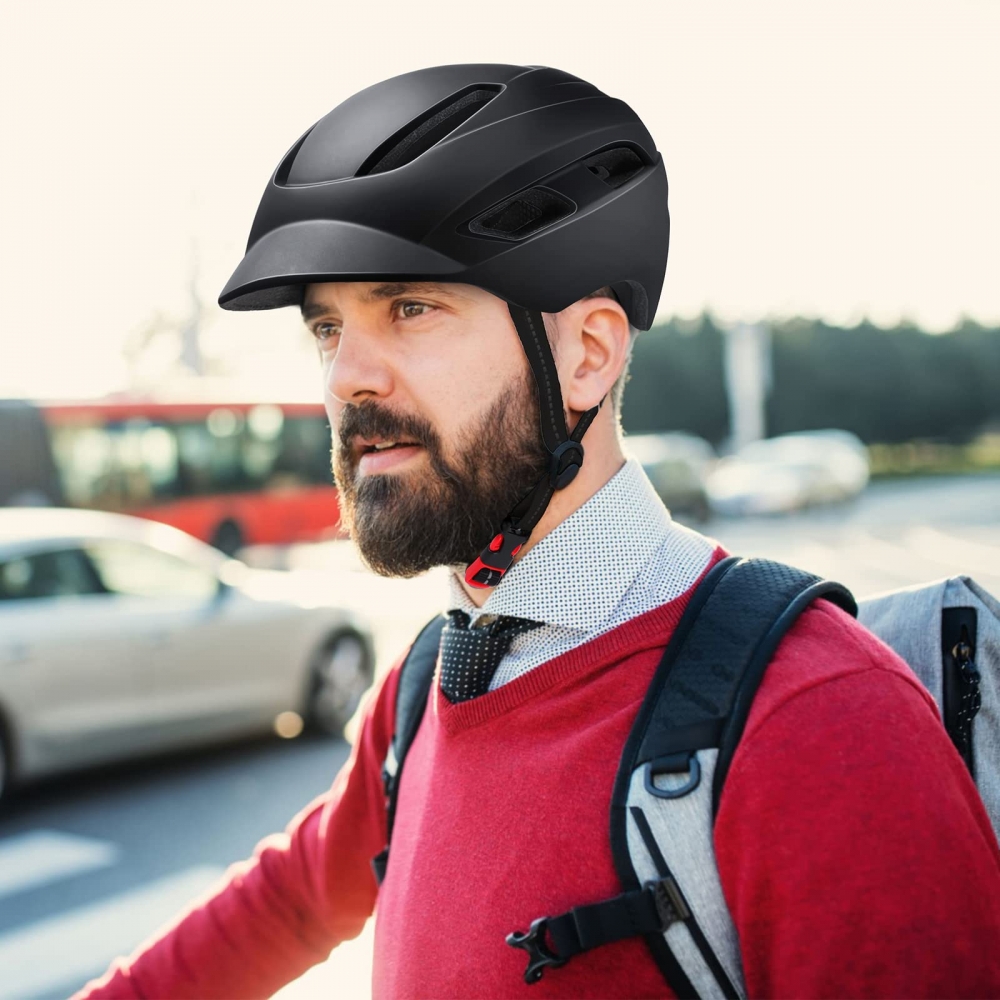 CPSC USB LED 자전거 헬멧 어른용 내충격 안전 기준 인증 로드 오토바이 헬멧 남녀 겸용 충전식