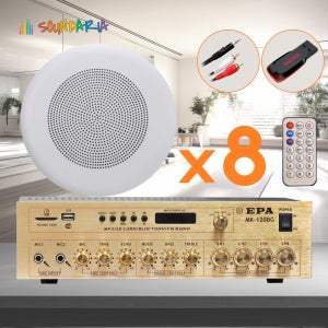 매립형 앰프스피커 세트 업소용 사무실 식당 교회 병원 학원 MK-120BG 10W 8개