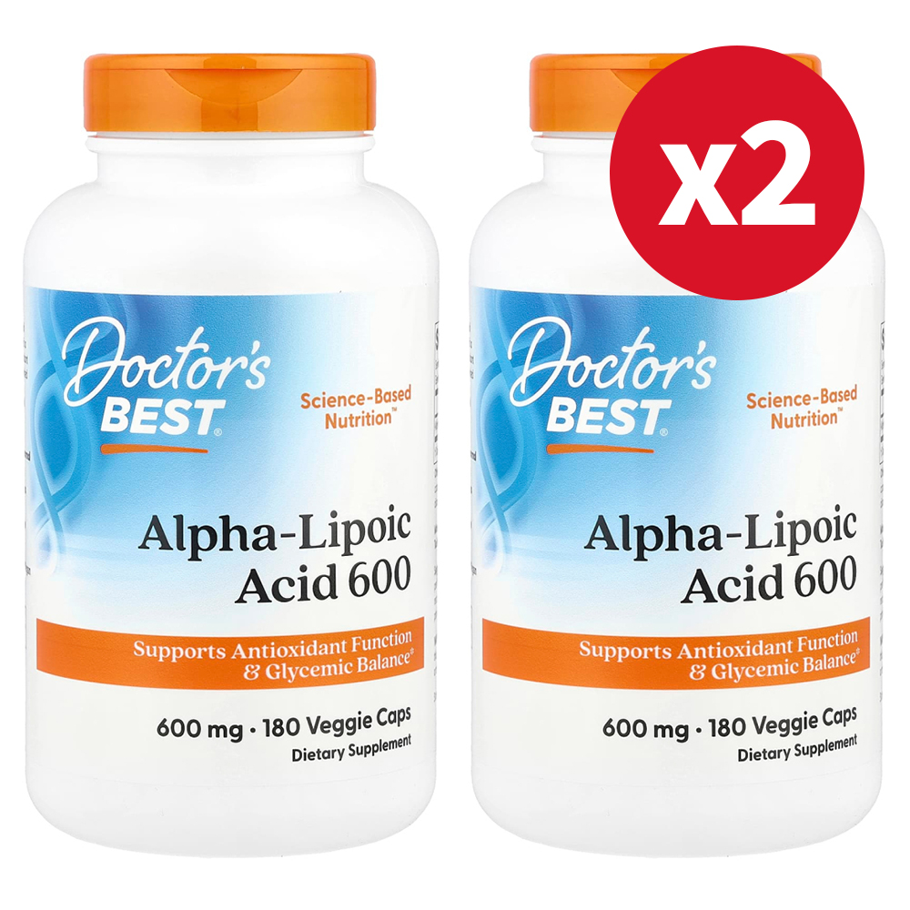 닥터스베스트 <b>알파리포산 600mg</b> 180캡슐, 2개
