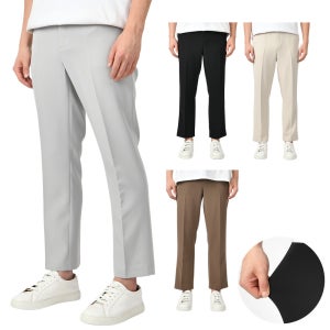 남자 슬랙스 남성 정장바지 구김없는 일자 스판 9부 10부 바지