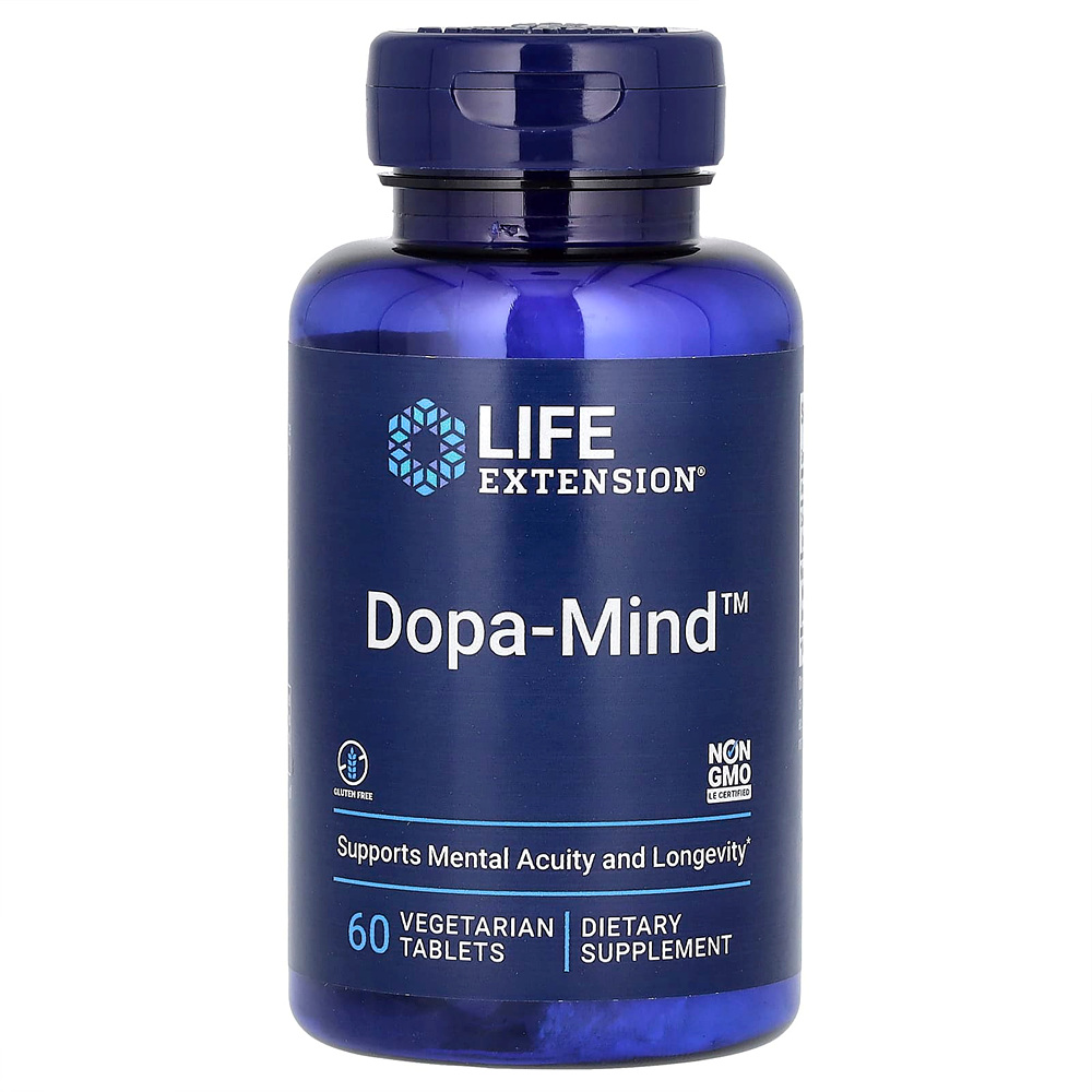 라이프 익스텐션 Dopa-Mind 도파 마인드 60정 <b>칼슘</b> Oat 귀리