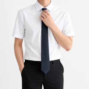 [2단맞춤핏]레디핏 남자 구김없는 링클프리 스판 하얀색 스카이블루 그레이 반팔 치즈 와이셔츠 3컬러 RF2177