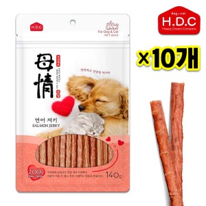 아스쿠 모정 져키 연어 140g x10개 강아지 간식