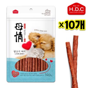 아스쿠 모정 져키 양고기 140g x10개 강아지 간식