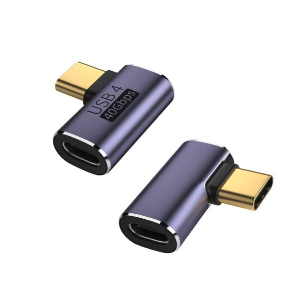 제이제이컴 USB C타입 연장 젠더 ㄱ자 꺾임젠더 초고속 GEN3 PD 충전 영상 C to C