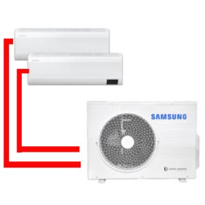 삼성 무풍 벽걸이 에어컨 2대 1등급 올인원 인버터 시스템 다배관 2in1 3in1 4in1 설치비별도