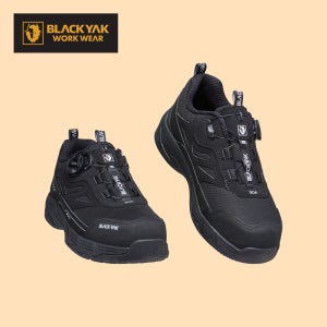 블랙야크 10.16cm(4인치) 논슬립 메쉬 경량 다이얼 안전화 YAK-420D 블랙