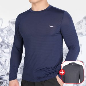 BFL 1+1 남자 등산 쿨 긴팔 냉감 티셔츠 작업티 작업 상의 (KP4OP1LT041M)