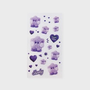 라인프렌즈 BT21 SHOOKY Purple of Wish Edition 미니니 스티커