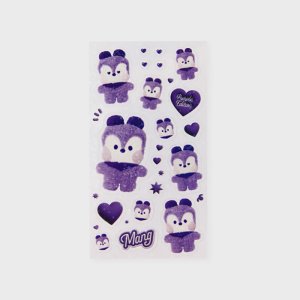라인프렌즈 BT21 MANG Purple of Wish Edition 미니니 스티커