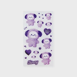 라인프렌즈 BT21 CHIMMY Purple of Wish Edition 미니니 스티커