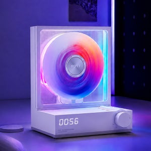 엠피맨 HOTT 무선 블루투스 스피커 겸용 스탠드형 무드등 CD플레이어 레트로 아기 어학