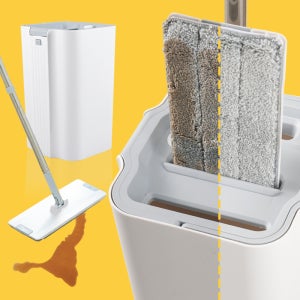 후기검증! 막대걸레 세척 탈수 동시에