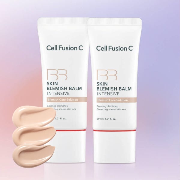 [슈퍼적립][더블구성] 셀퓨전씨 스킨 블레미쉬 밤 인텐시브 30ml + 30ml (택1) / 자연스러운 안심 성분 모공 홍조 커버 리페어 비비크림