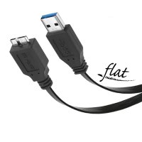 USB3.0 microB 삼성 씨게이트 WD 도시바 외장하드 연결선 케이블 평면형 FLAT