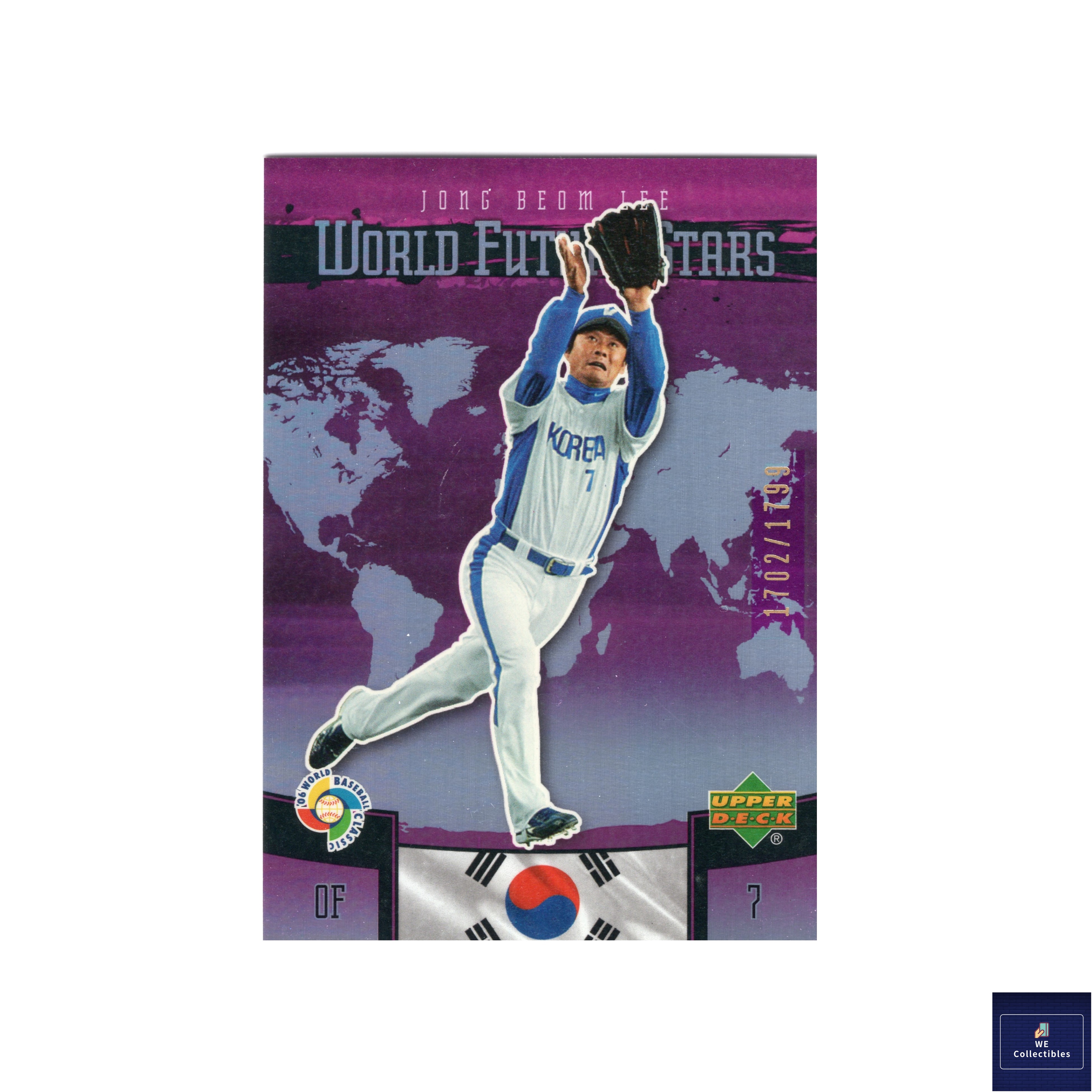 이종범 어퍼덱 퍼플 1799장 한정 WBC 2006 야구카드 월드베이스볼 2983