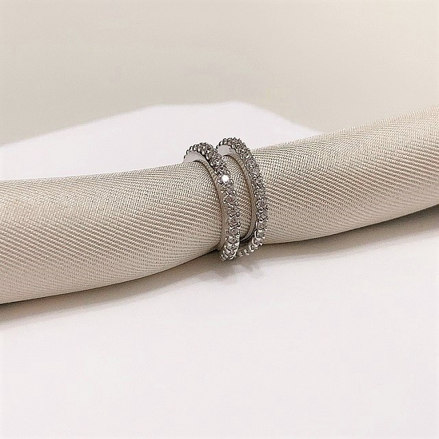 925silver 자체제작 다이아큐빅 레이어드 이어커프 14k 골드 귀걸이 1pcs