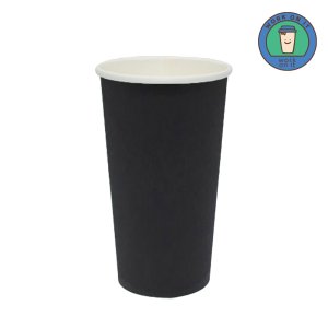 컬러 종이컵 600ml (20온스) 블랙 테이크아웃컵 1000개 일회용 카페
