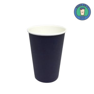 컬러 종이컵 384ml (13온스) 네이비 테이크아웃컵 1000개 일회용 카페
