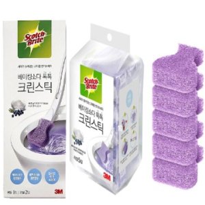 3M 스카치브라이트 베이킹소다 크린스틱 핸들1개 리필5매 세트