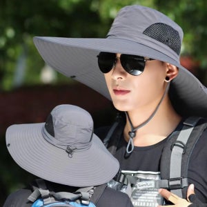 아워리빙 UFO 넓은창모자 사파리 썬캡 햇빛가리개 자외선차단 모자