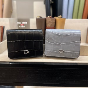 코치 여성 빌폴드 월렛 Billfold 지퍼 가죽 반지갑 CP442