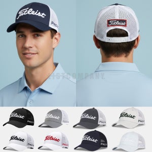 타이틀리스트 남성 골프 모자 투어 메쉬 캡 여름모자