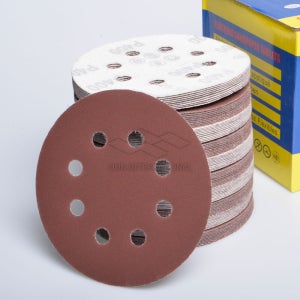 원형사포 125mm 8홀 100매 샌딩기 그라인더 사포