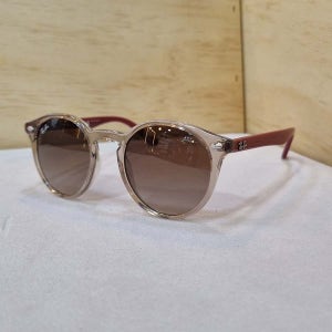 레이밴 RJ9064S 7123 13 44사이즈 브라운 투명뿔테 선글라스