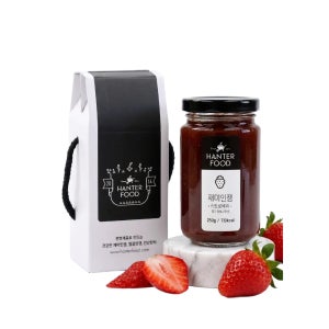1+1 한터식품 무설탕 수제 딸기잼 250g 프락토올리고당