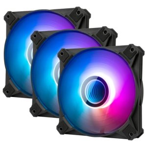 다크플래쉬 인피니티8 ARGB (3팩, 블랙) 팬쿨러 케이스팬