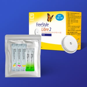 생로병사 방영 프리스타일 리브레2 무채혈 연속혈당측정기 1개+패치1매+글루어트 샘플 5종
