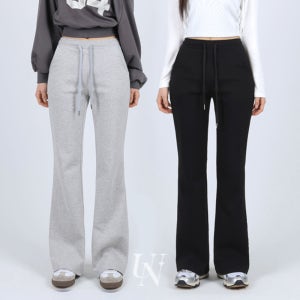 여성 면 기모 부츠컷 트레이닝 팬츠 츄리닝 운동복