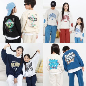 아동 주니어 상하복 맨투맨 후드 티셔츠 조거 바지 오버핏 데일리룩 고학년 초등학생 중학생